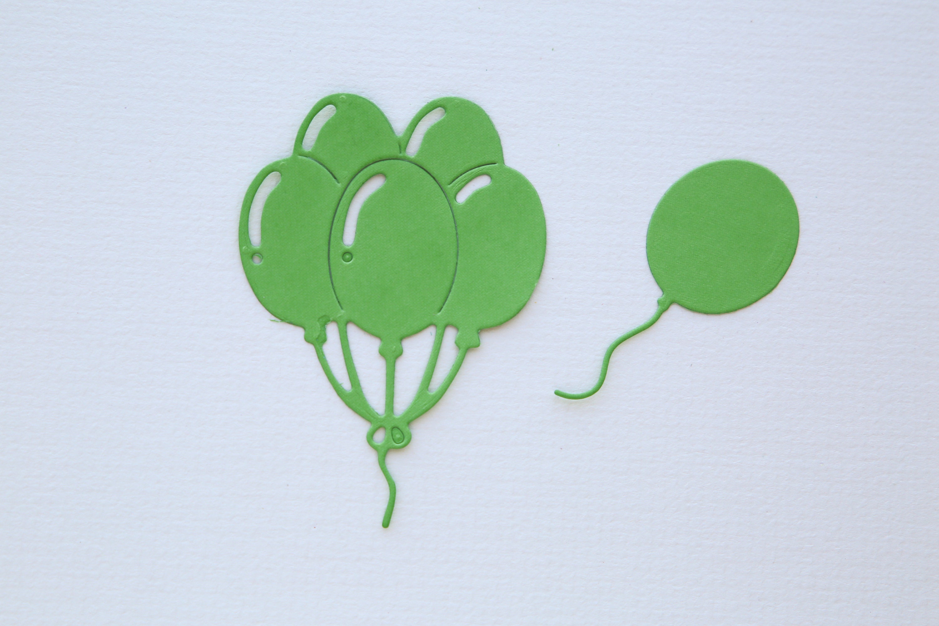 6 X Die Cut Bunch of Balloons Card Embellishments Card Etsy