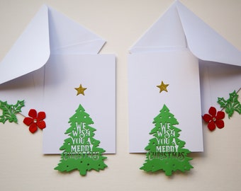 DIY Christmas Card Making Kit - Make 2 Cards - Card Making, Christmas Cards, Greeting Cards,