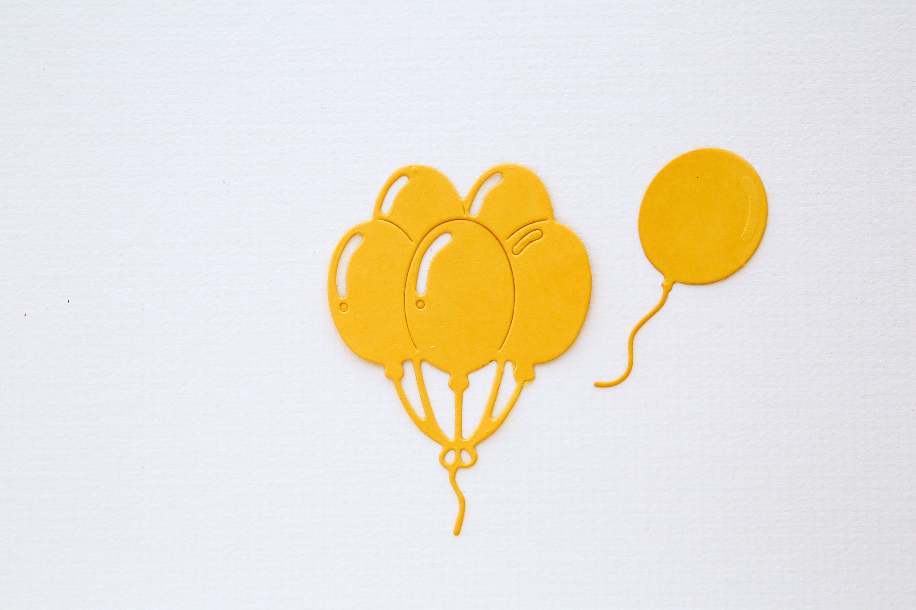 6 X Die Cut Bunch of Balloons Card Embellishments Card Etsy