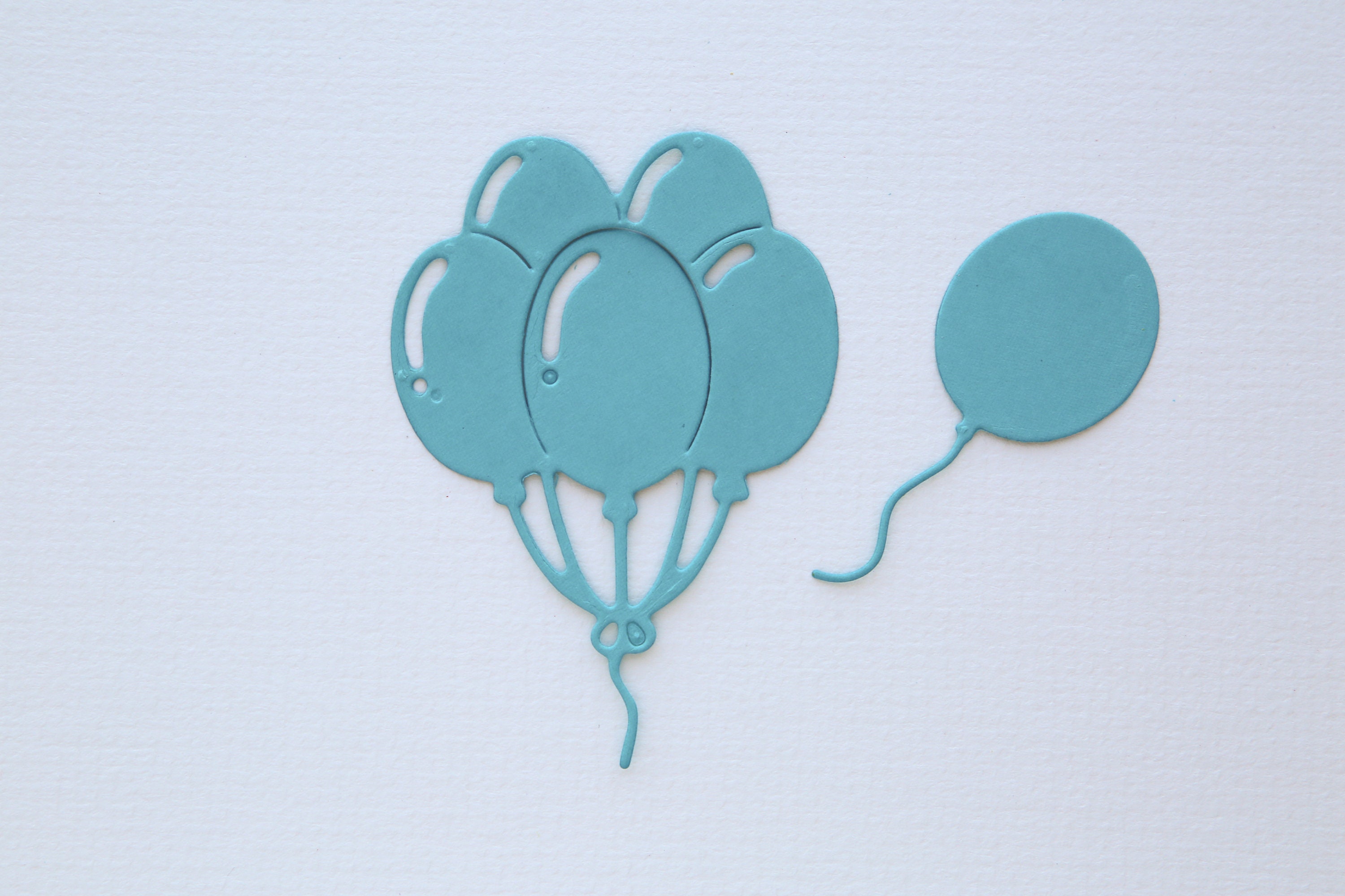 6 X Die Cut Bunch of Balloons Card Embellishments Card Etsy