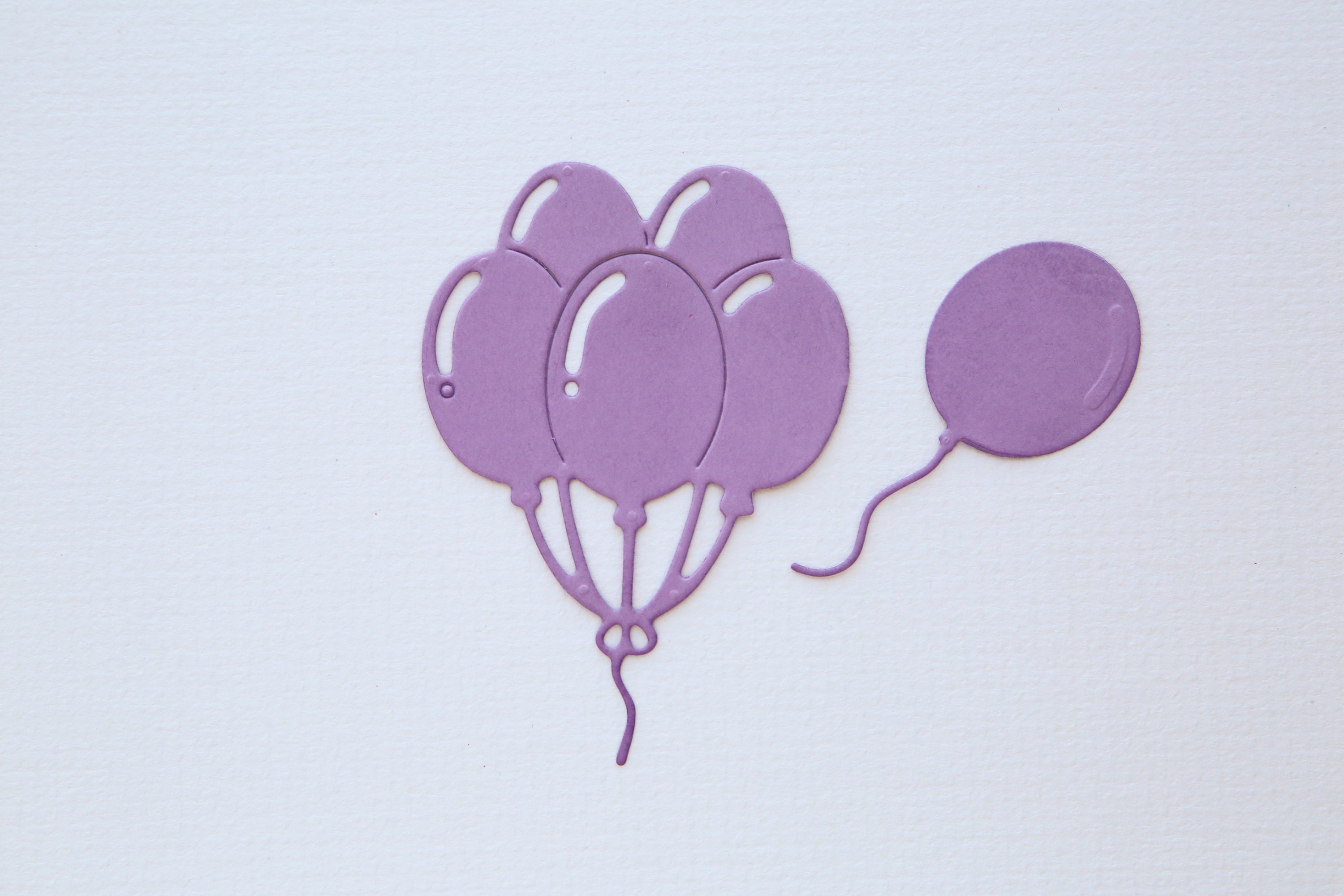 6 X Die Cut Bunch of Balloons Card Embellishments Card Etsy