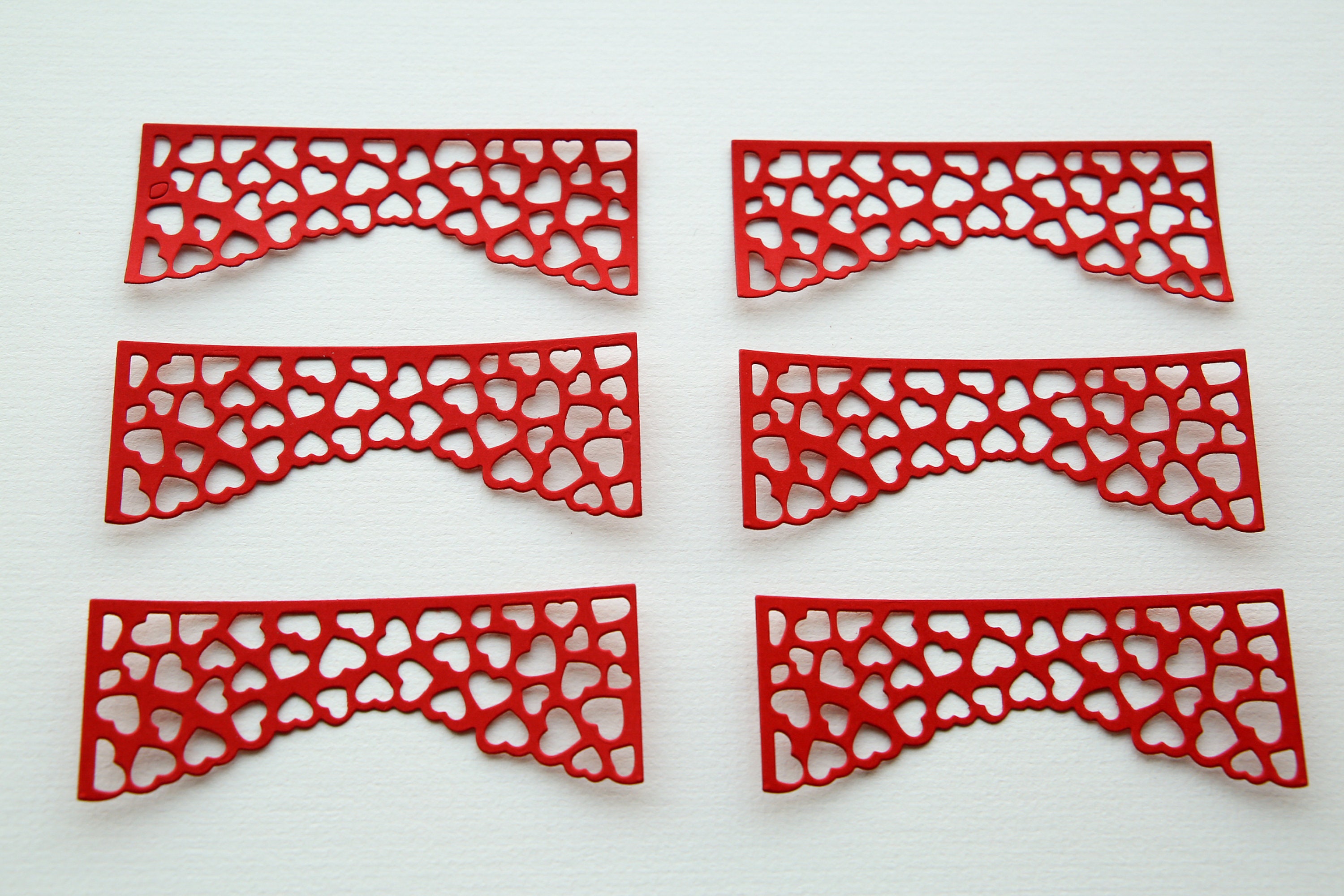 A Pack of 6 Card Filigree Die Cut Borders Great for Card Etsy