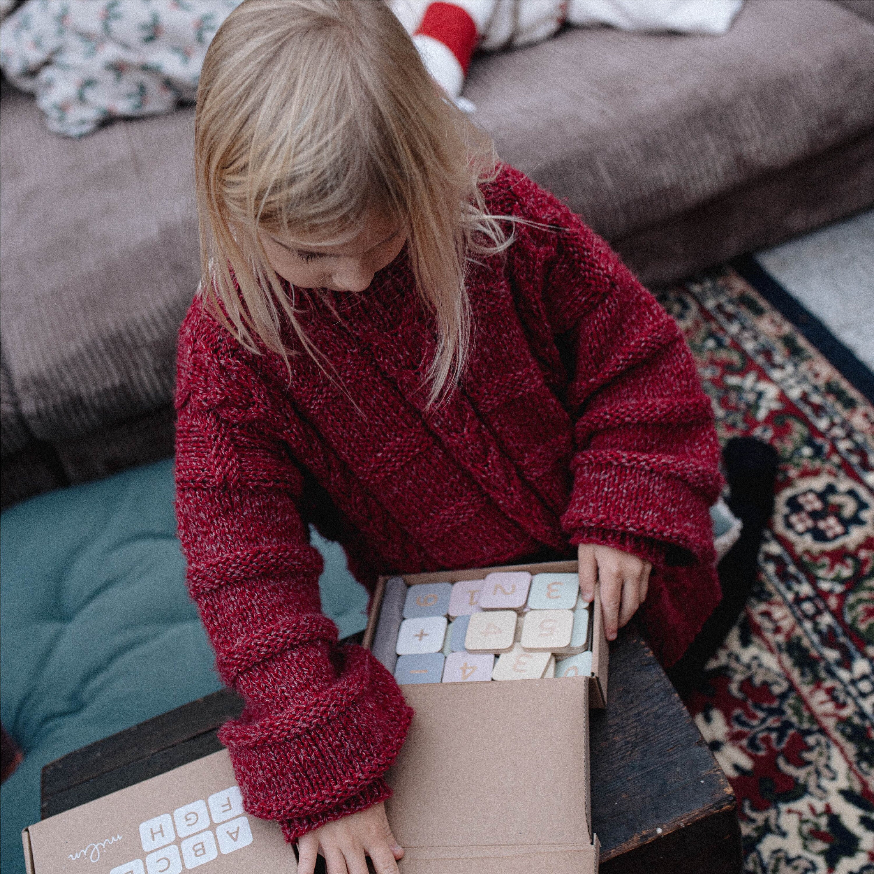 Colorful Math, Wooden Blocks, Back to School Gift, Kids Learning and ...