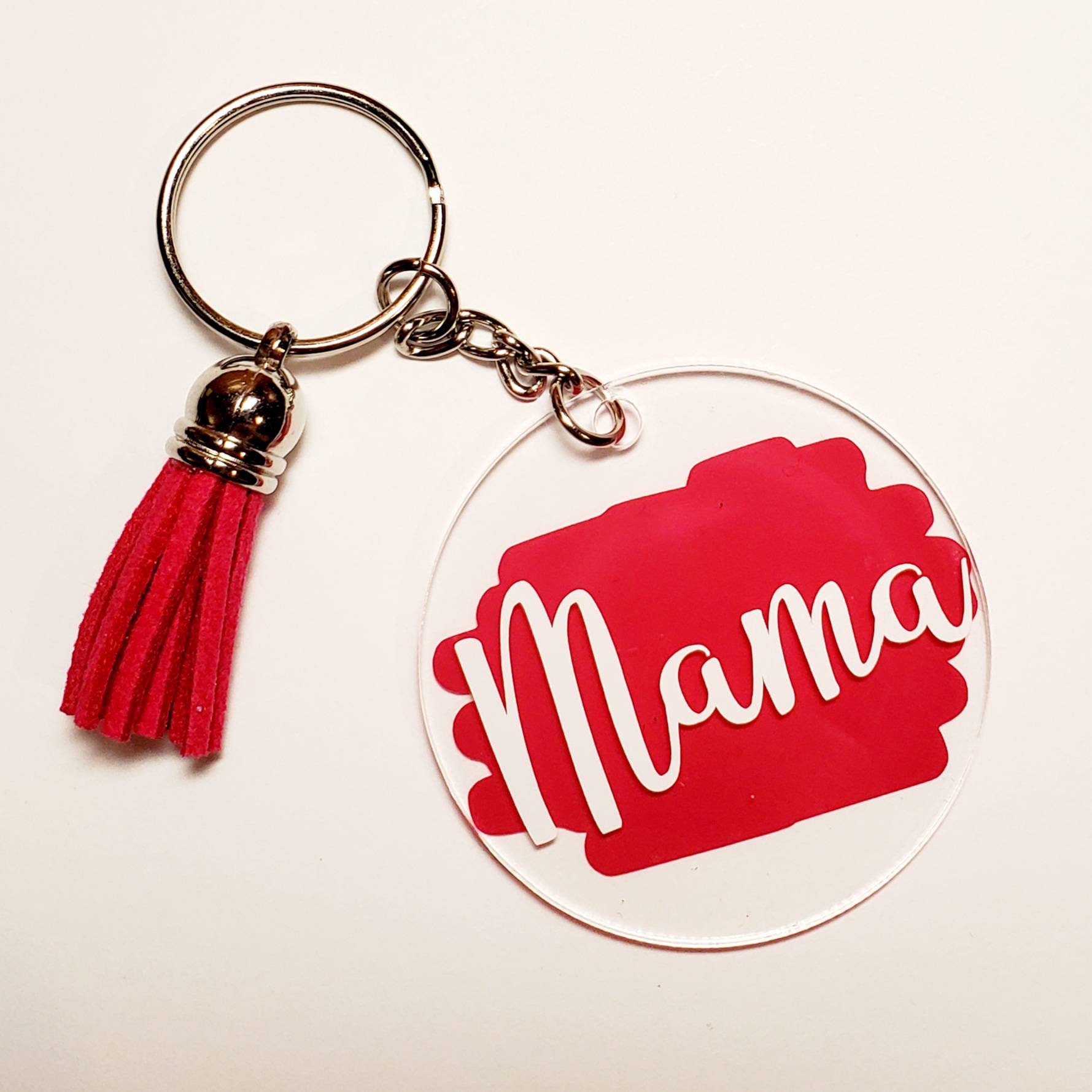 Personalized Acrylic Keychain Key Ring Name Inspiration Quote Etsy
