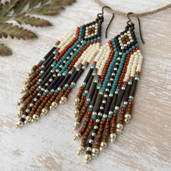 Beaded Earrings Western Beaded Earrings Western