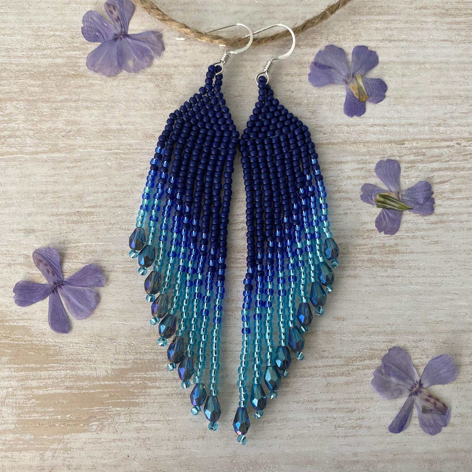 waterfall fringe earrings