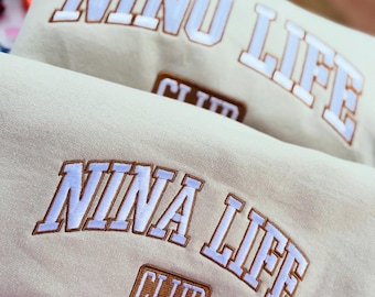 Sponser gift/ proposal?NIno / Nina crewneck embroidered sweater