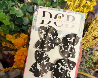 Back to School Bows: 3.5" Piggies with Alligator Clips