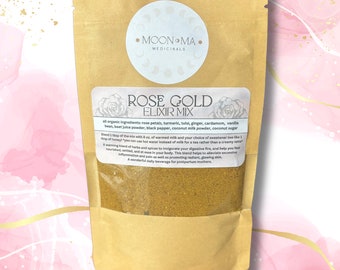 Rose Gold Herbal Golden Milk Elixir Drink Mix