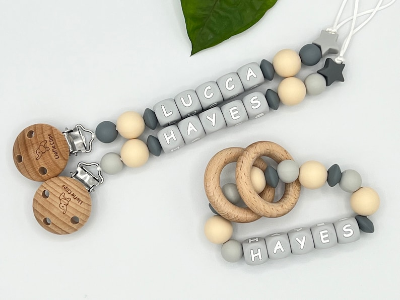 Baby Shower Gift, Pacifier Clip Personalized, Baby Shower Ideas, Baby Shower Gift for Boys, Baby Shower Gift for Girls, Custom Baby Gift image 6