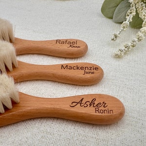 Baby Hair Brush Personalized, Baby Shower Gift, Personalized Baby Hair Brush, Newborn Gift image 1