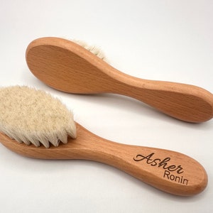 Baby Hair Brush Personalized, Baby Shower Gift, Personalized Baby Hair Brush, Newborn Gift image 6