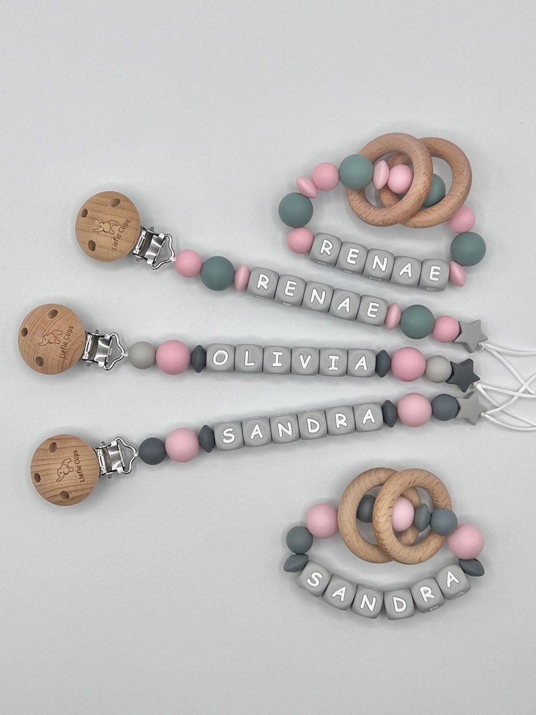 Pacifier Clip Personalized, Pacifier Clip With Name Silicone
