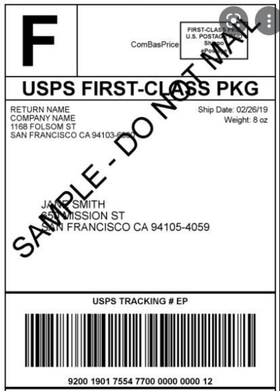 Shipping Label for Reshipping. Items From Our Shop Only Etsy