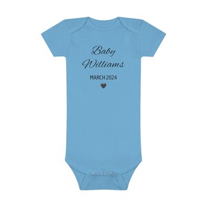 Baby Announcement Onesie®, Pregnancy Announcement Onesie®, Baby Announcement Ideas, Custom Baby Onesie®, Personalized Baby Announcement image 4