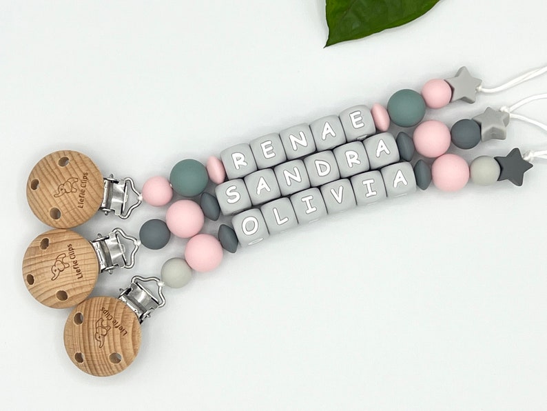 Baby Shower Gift, Pacifier Clip Personalized, Baby Shower Ideas, Baby Shower Gift for Boys, Baby Shower Gift for Girls, Custom Baby Gift image 2