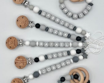 Pacifier Clip Personalized, Baby Shower Gift, Baby Girl Gift, Baby boy Gift, Newborn Gift, Personalized Pacifier Clip