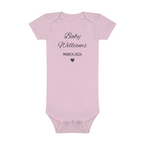 Baby Announcement Onesie®, Pregnancy Announcement Onesie®, Baby Announcement Ideas, Custom Baby Onesie®, Personalized Baby Announcement image 5