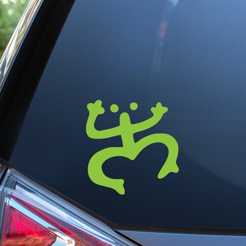 Wepa Coqui Puerto Rico Vinyl Decal – 5 White Frog Car Sticker, Taino Boricua Pride