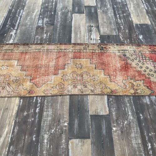 2x6 Runner, Oushak Runner, Turkish Runner, Vintage shops Runner, Hallway Runner, Antique Rug, Runner Rug, Natural Runner, Wool Rug 2x6, DK642