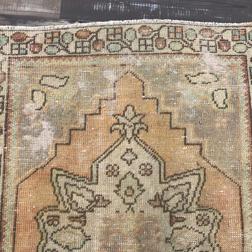 Shops Handmade Vintage Runner, Oushak Area Rug, 2.9x5.5 ft, Turkish Runner, Hand Woven Runner,Bathroom Rug,Kitchen Runner, DK730