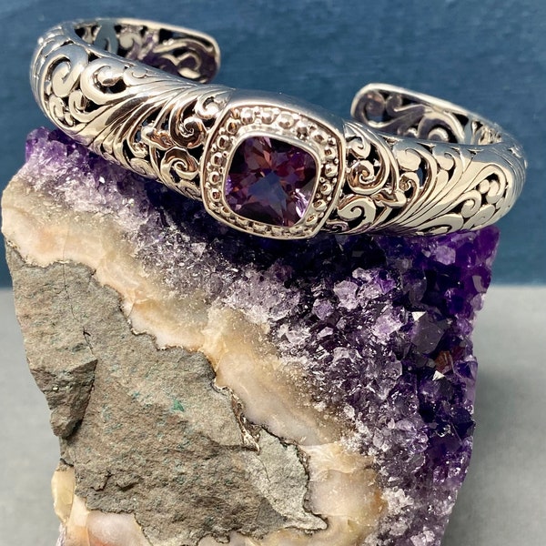 Gemstone .925 Sterling Silver Bracelet from Bali