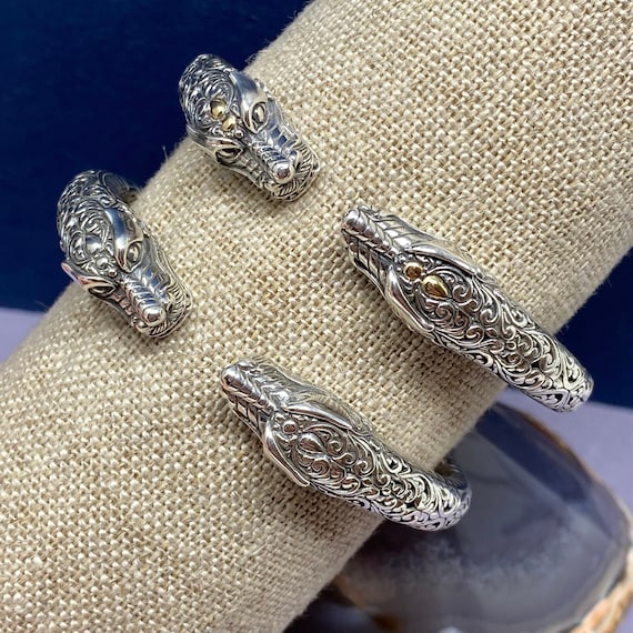Sterling Silver Blue Topaz/Moonstone Bali Bracelet - Mima's Of Warwick, LLC