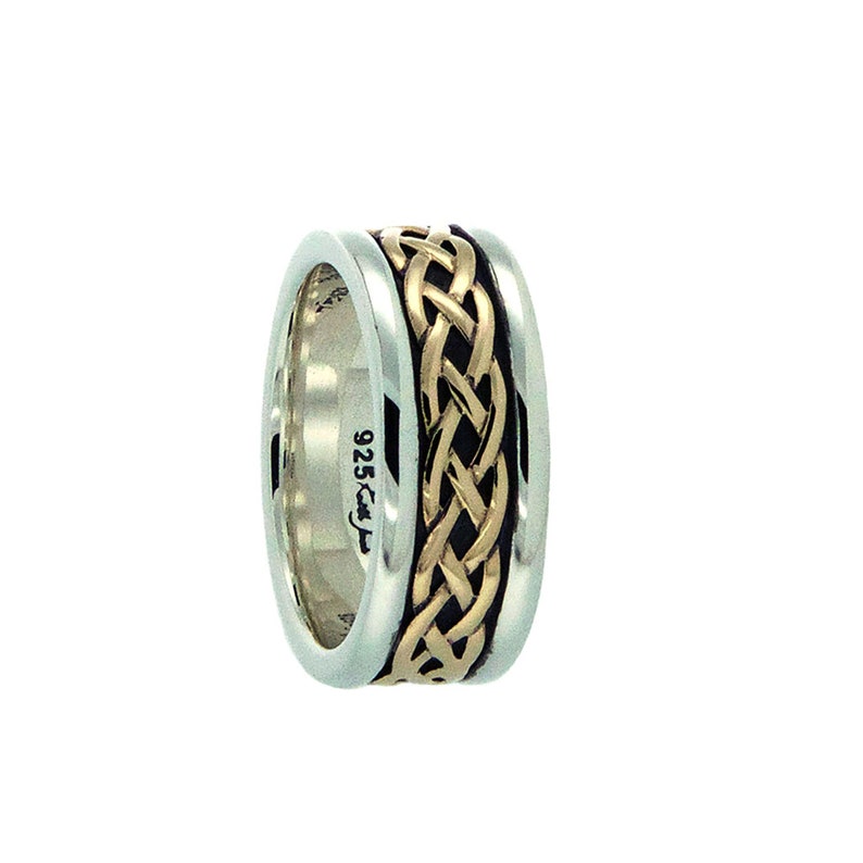Men's Celtic Eternity Knot Wedding Ring by Keith Jack Etsy