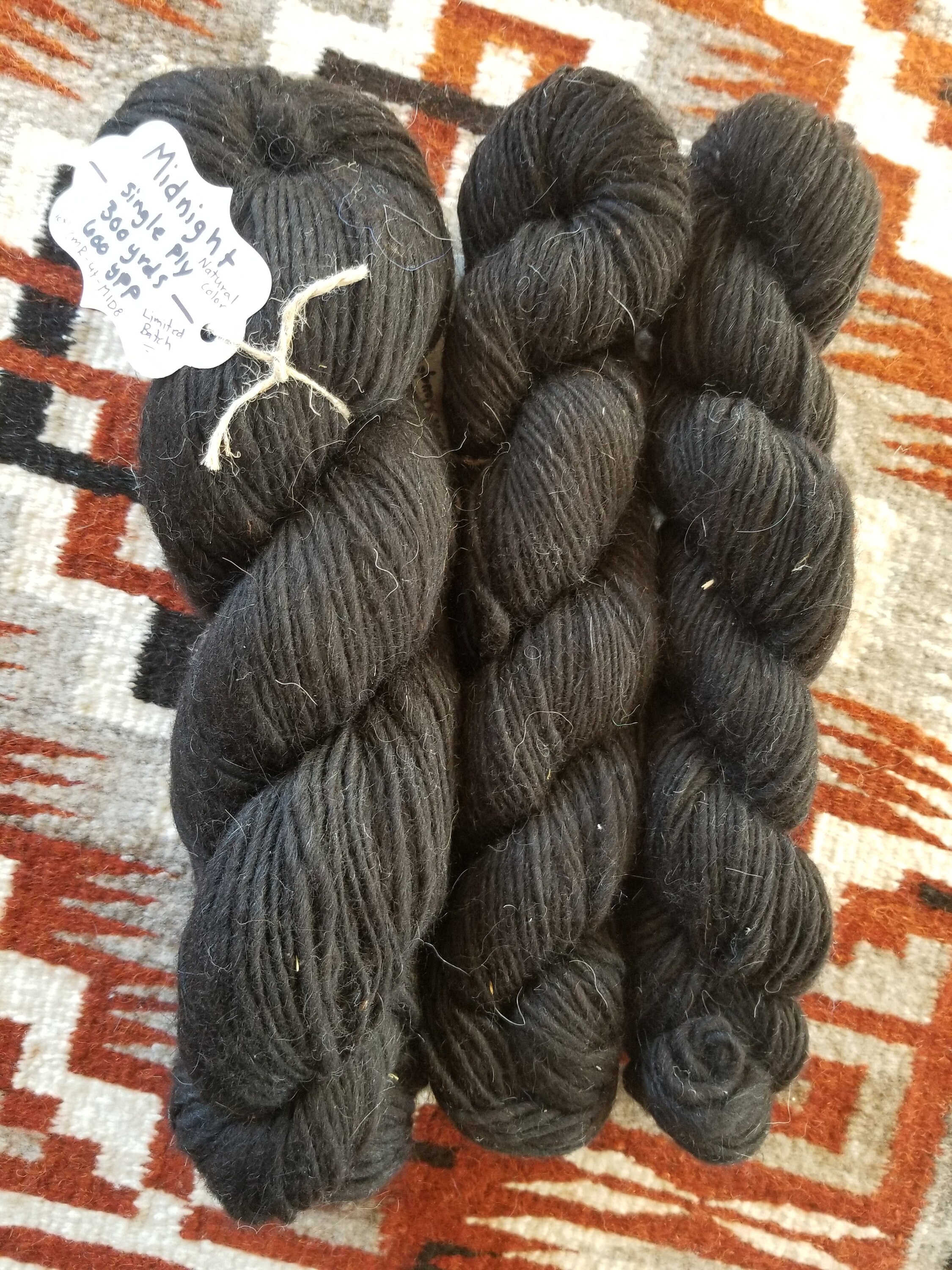 MIDNIGHT Navajo Churro Weaving Yarn 600 ypp Individual 4 Etsy
