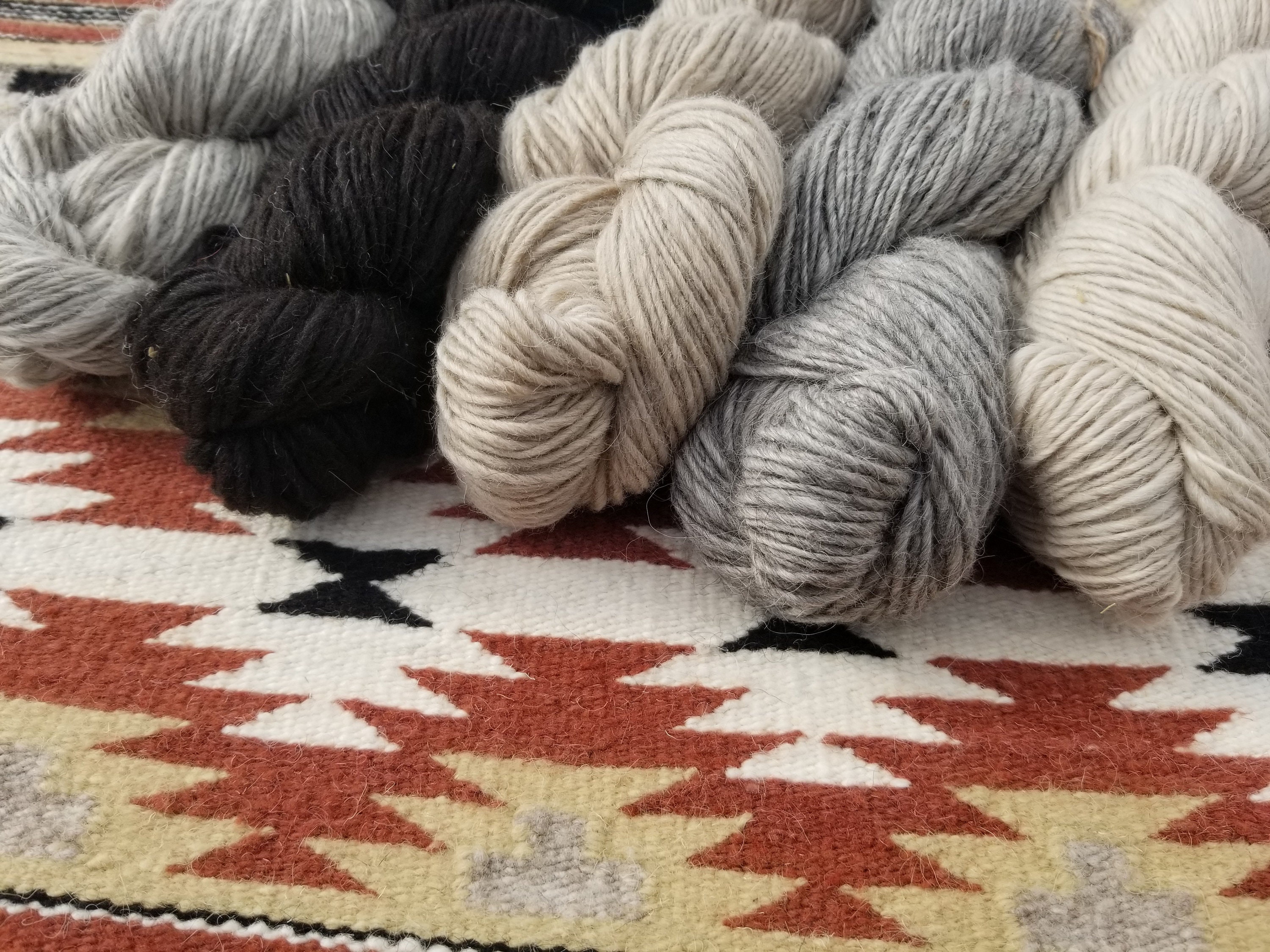 MIDNIGHT Navajo Churro Weaving Yarn 600 ypp Individual 4 Etsy