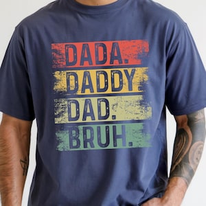 comfort colors blue dad shirt mockup