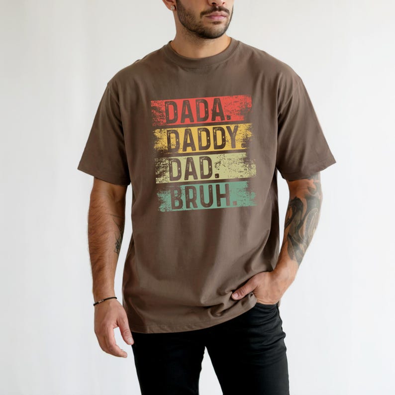 trendy dad shirt funny saying bruh dad
