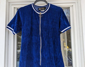 1960s Fracasse Partout zip minidress (L) by Saks Fifth Avenue, made in France