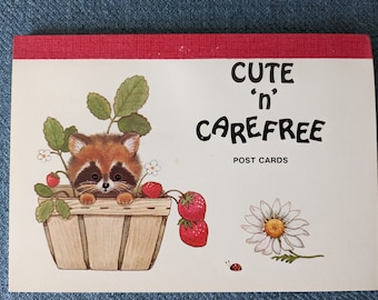 1970s postcard book: cute baby animals