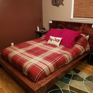 Queen-Bett-Rahmen Build Pläne - PDF-Datei Sofort-Download