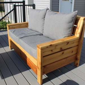 Patio Chair - Love Seat Build Plans - PDF File Instant Download