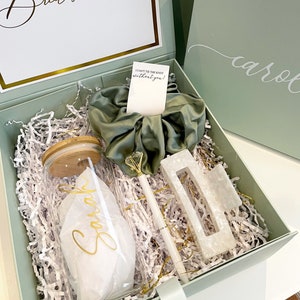 Bridesmaid box, Sage gifts, Bridesmaid proposal box, eucalyptus bridesmaid gift, Greenery wedding theme, sage wedding, sage bridesmaid gift