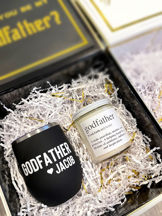 Godmother and Godfather proposal box, Godparents proposal, godfather gift, Godfather proposal, will you be my godmother, godfather glass