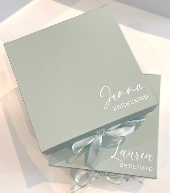 Empty Bridesmaid Proposal Box: Sage Wedding theme, Greenery wedding, winter wedding theme, garden theme gift box, bridesmaid gifts