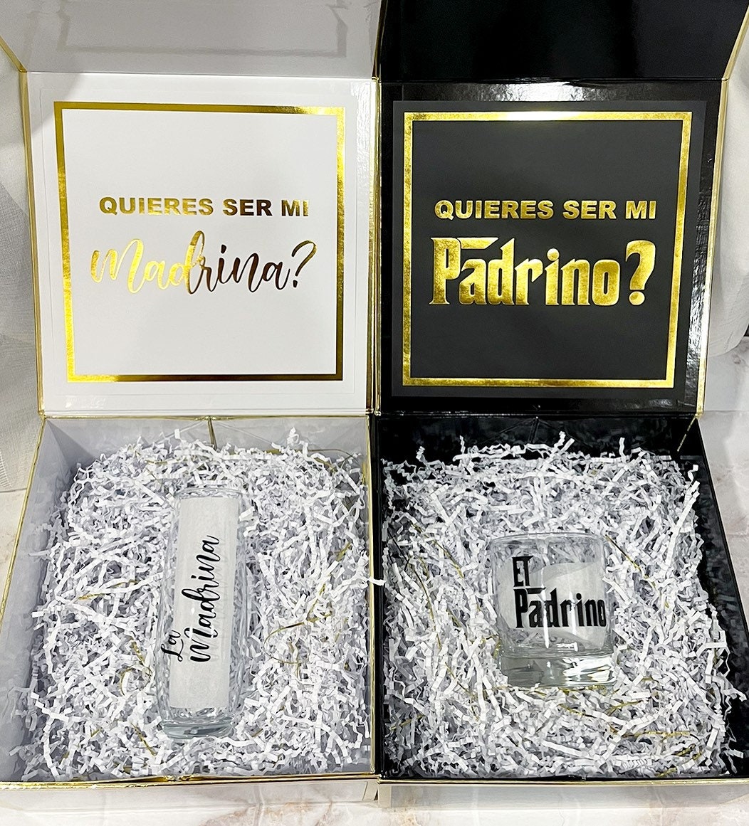 Padrinos Mug Gift Set, Regalo Para Padrinos, Ideas, Godfather Gift Idea,  Quieres Ser Mi, God Parent Announcement, Madrina Gift, Padrinos 