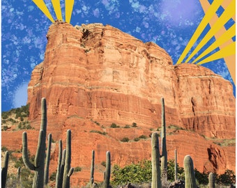 Arizona Collage art print