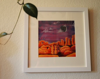 ONE Framed Vintage South West, Yuma Arizona, Jack Bazel 1979 - Etsy