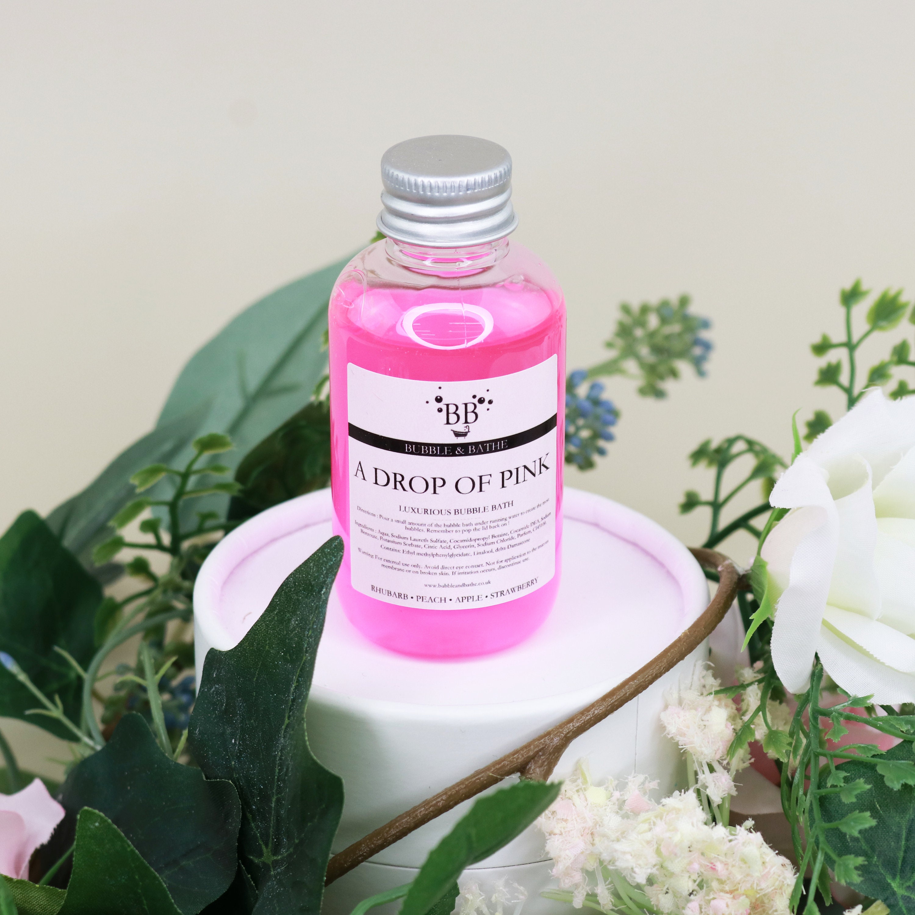 A Drop Of Pink Mini Bubble Bath Etsy