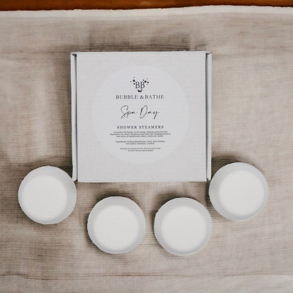 Spa Day - Shower Steamers - Box of 4 (Vegan)