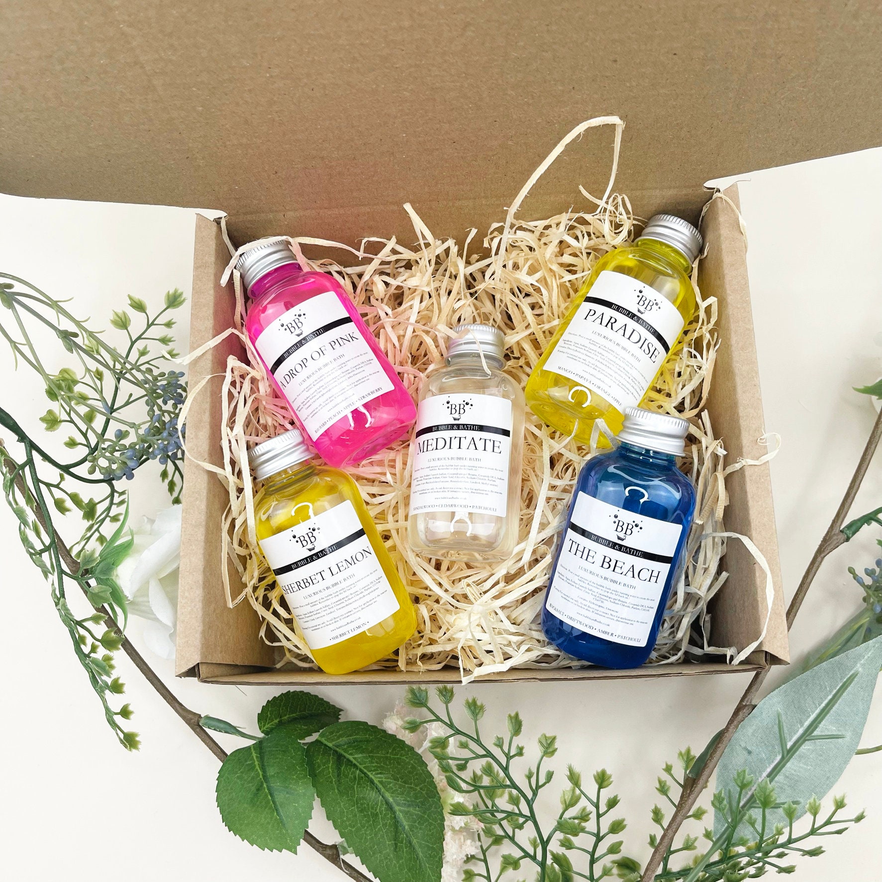 Mini Bubble Bath Collection Nº 3 Gift Set x5 60ml Bubble Etsy