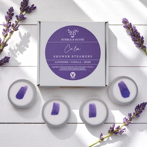 Calm - Shower Steamers Box of 4 | Relaxing, Vegan, Handmade