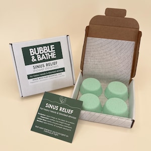 Vaporizadores de ducha para aliviar la congestión nasal / Aceite esencial de eucalipto, menta y bayas de enebro / Caja de aromaterapia de 4 unidades / Regalo para aliviar la congestión
