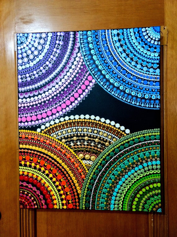 Mandala painting on canvas deals