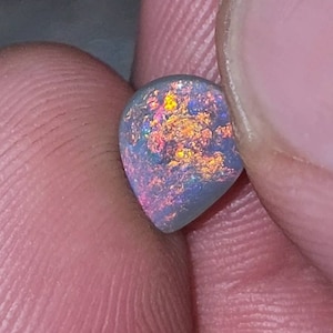 1.05ct Australian Opal Lightning Ridge Dark Opal