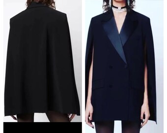 FREE! Black satin collared  tuxedo cape free gift if you buy 2 items from our unik Items message us with promo code  tux22 fits sizes 8 to14